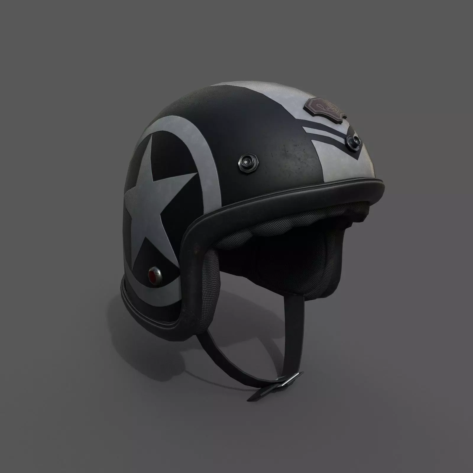 Helmet racer scifi Generic sport Low-poly 3D model_0