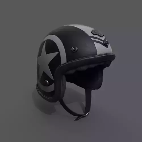 Helmet racer scifi Generic sport Low-poly 3D model Helmet racer scifi Generic sport Low-poly 3D model