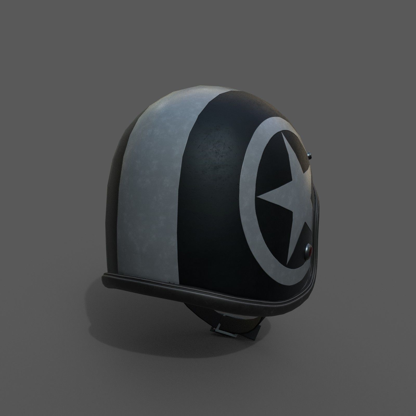 Helmet racer scifi Generic sport Low-poly 3D model_2