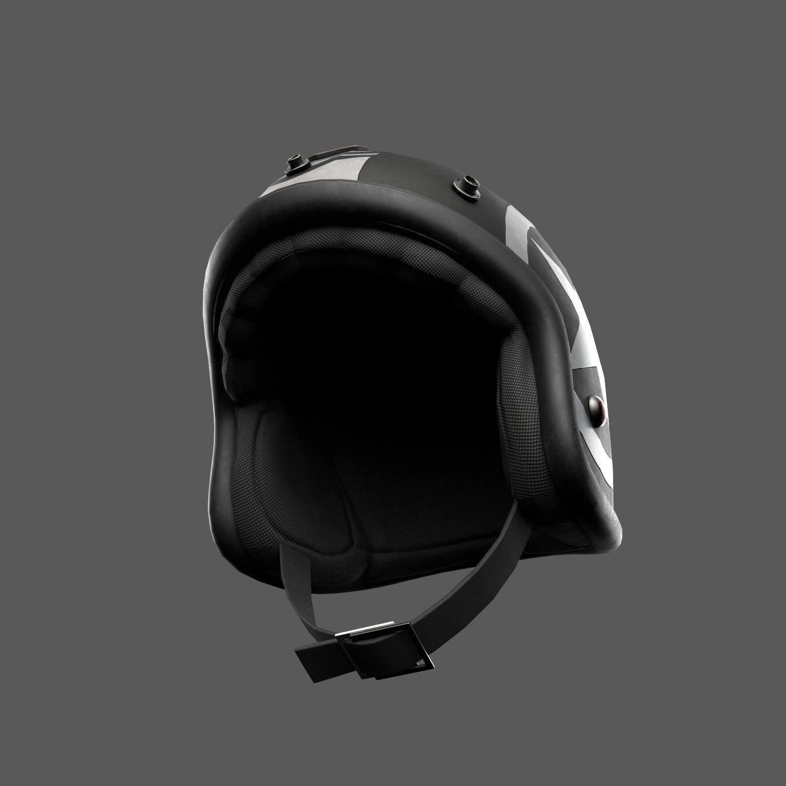 Helmet racer scifi Generic sport Low-poly 3D model_6