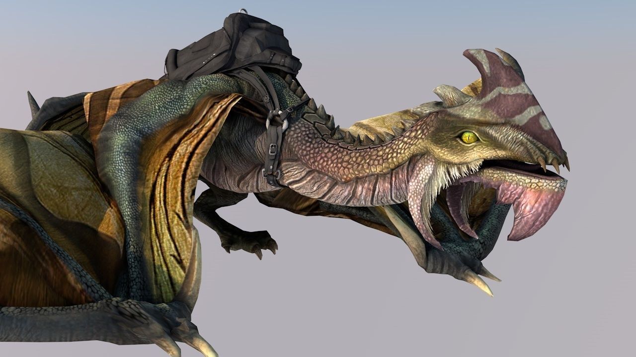 3D asset Dragon VR AR Ready For Game CGTrader