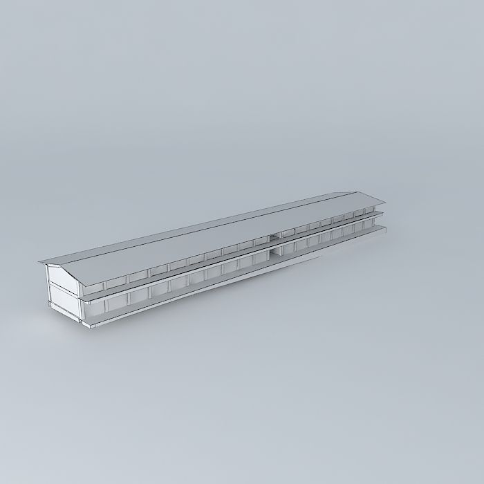 Cucei building V2 Free 3D model_3