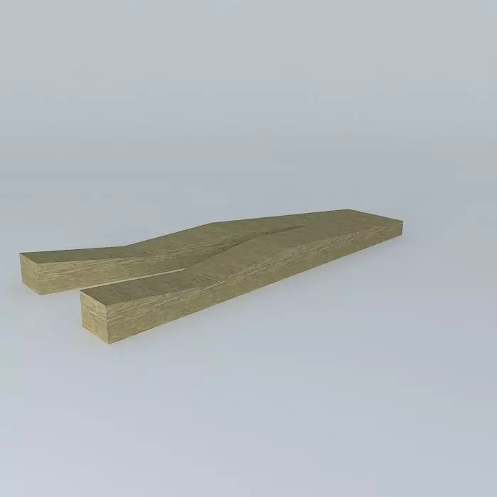 Runway wooden plank Free 3D model