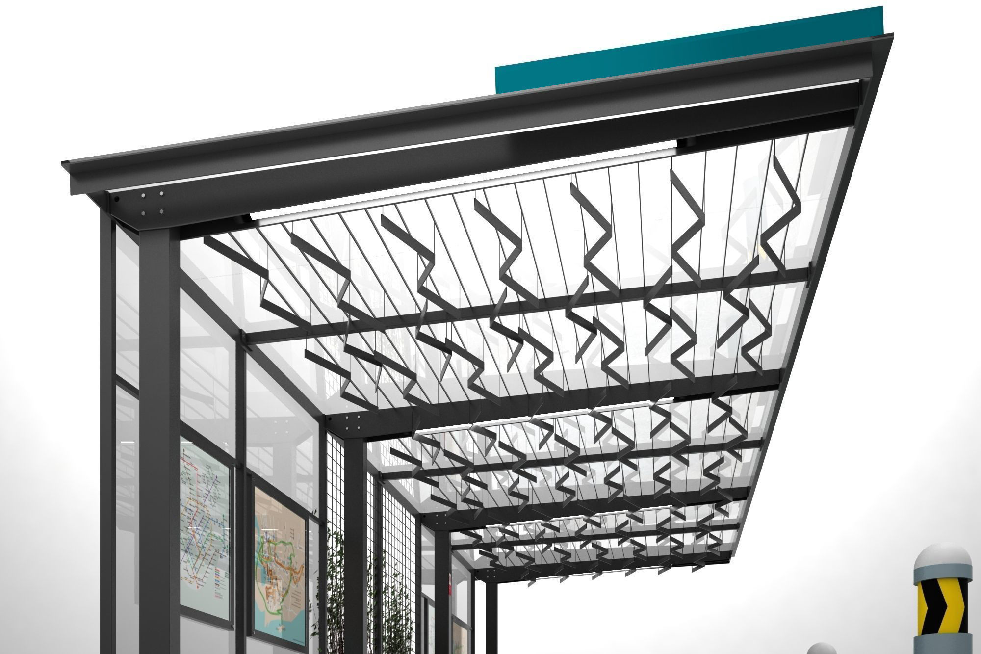 BUS SHELTER TYPE 2 3D model_3