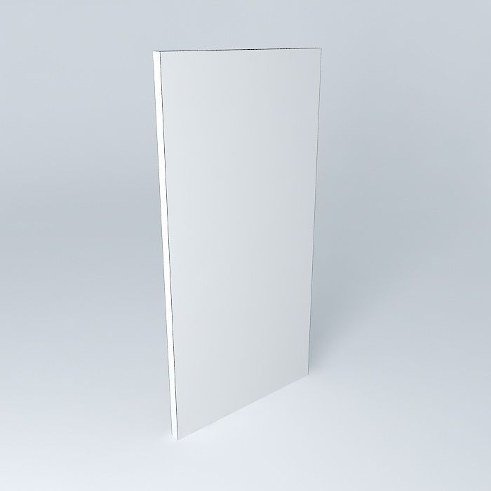 4 x 8 white panel Free 3D model_4