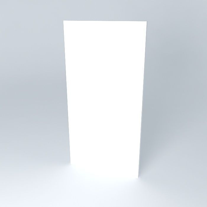 4 x 8 white panel Free 3D model_1
