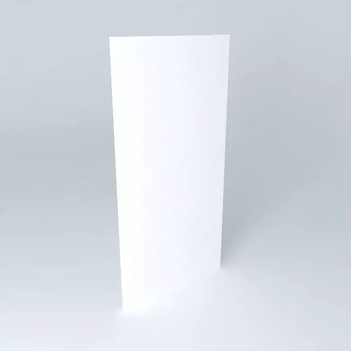 4 x 8 white panel Free 3D model_0