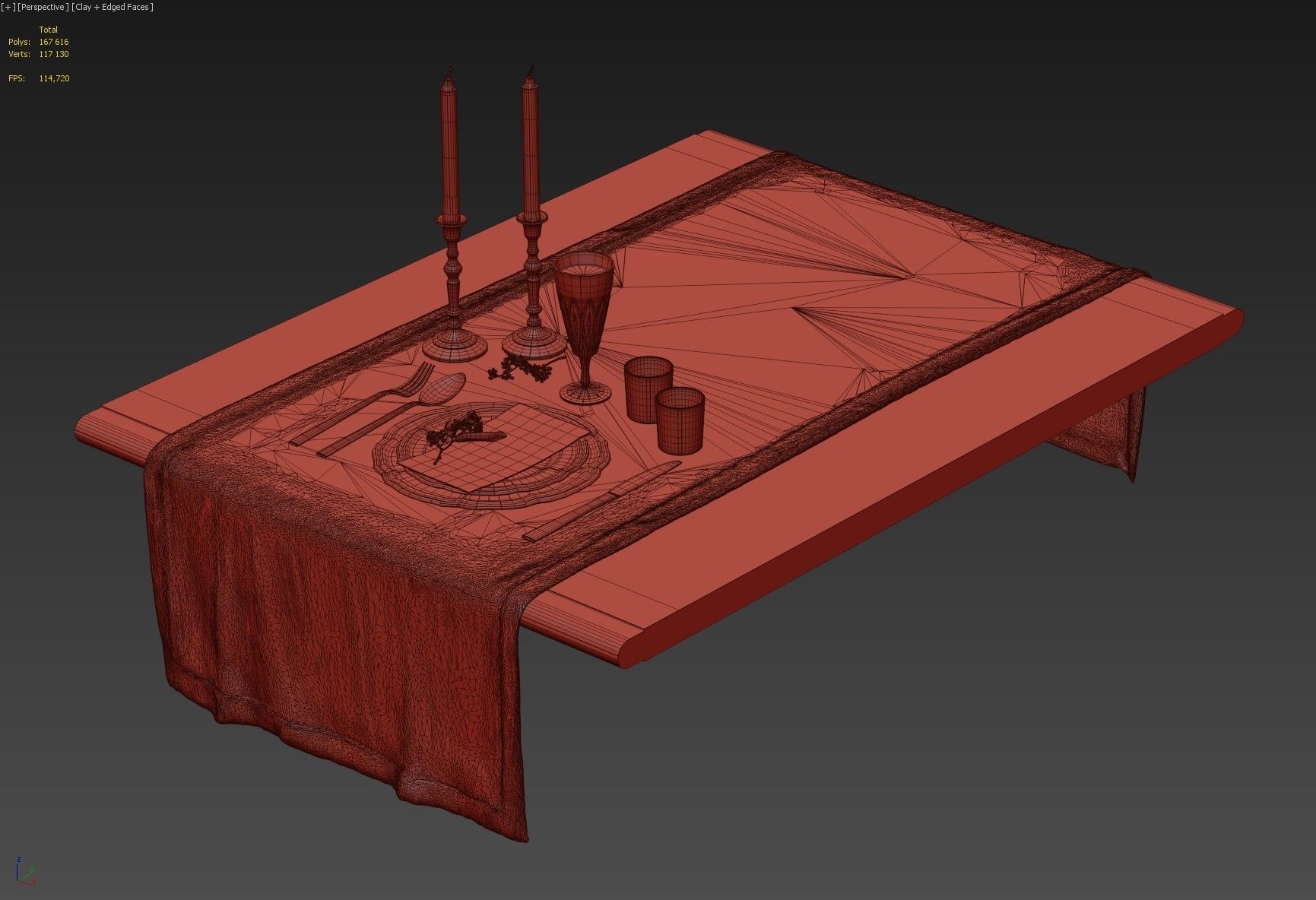 Table setting 2 3D model_8