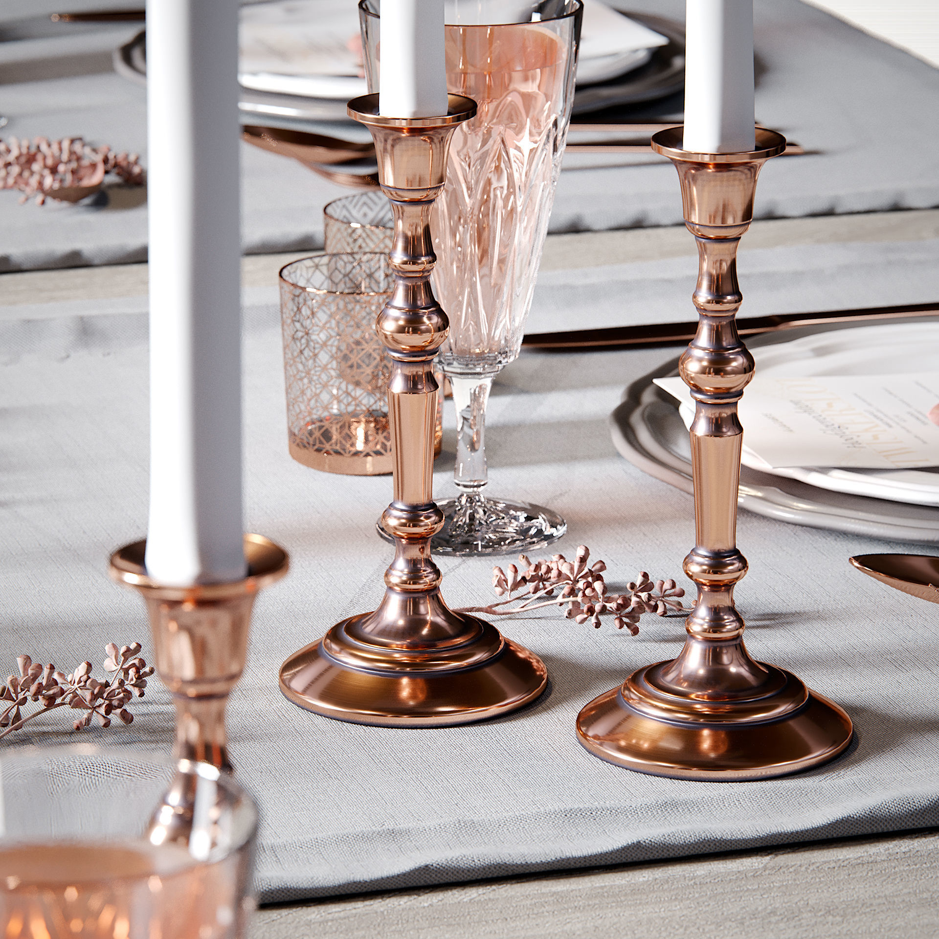 Table setting 2 3D model_1