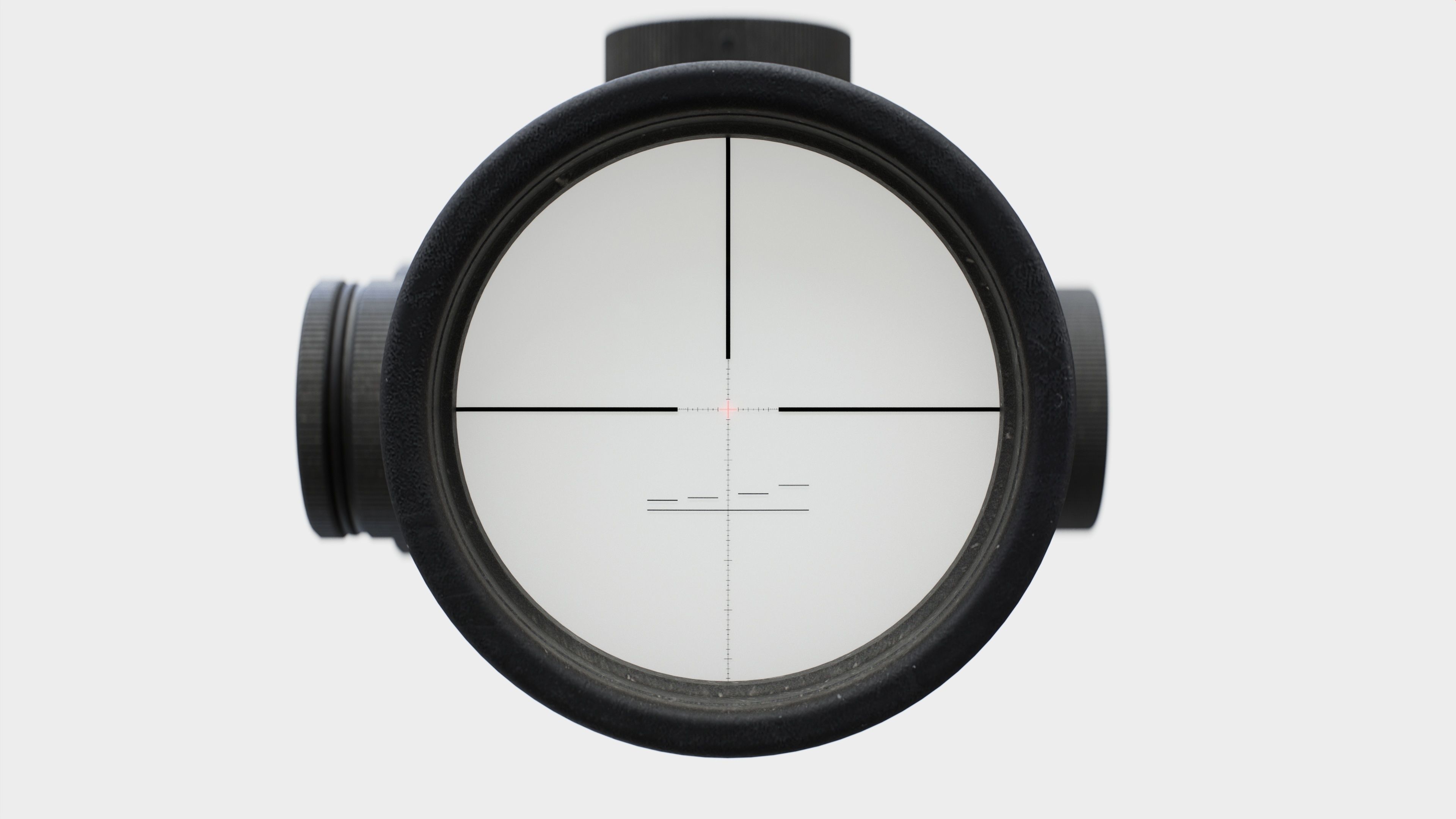 Schmidt and Bender 5-25x56 PM II Precision Rifle Scope Low-poly 3D model_8