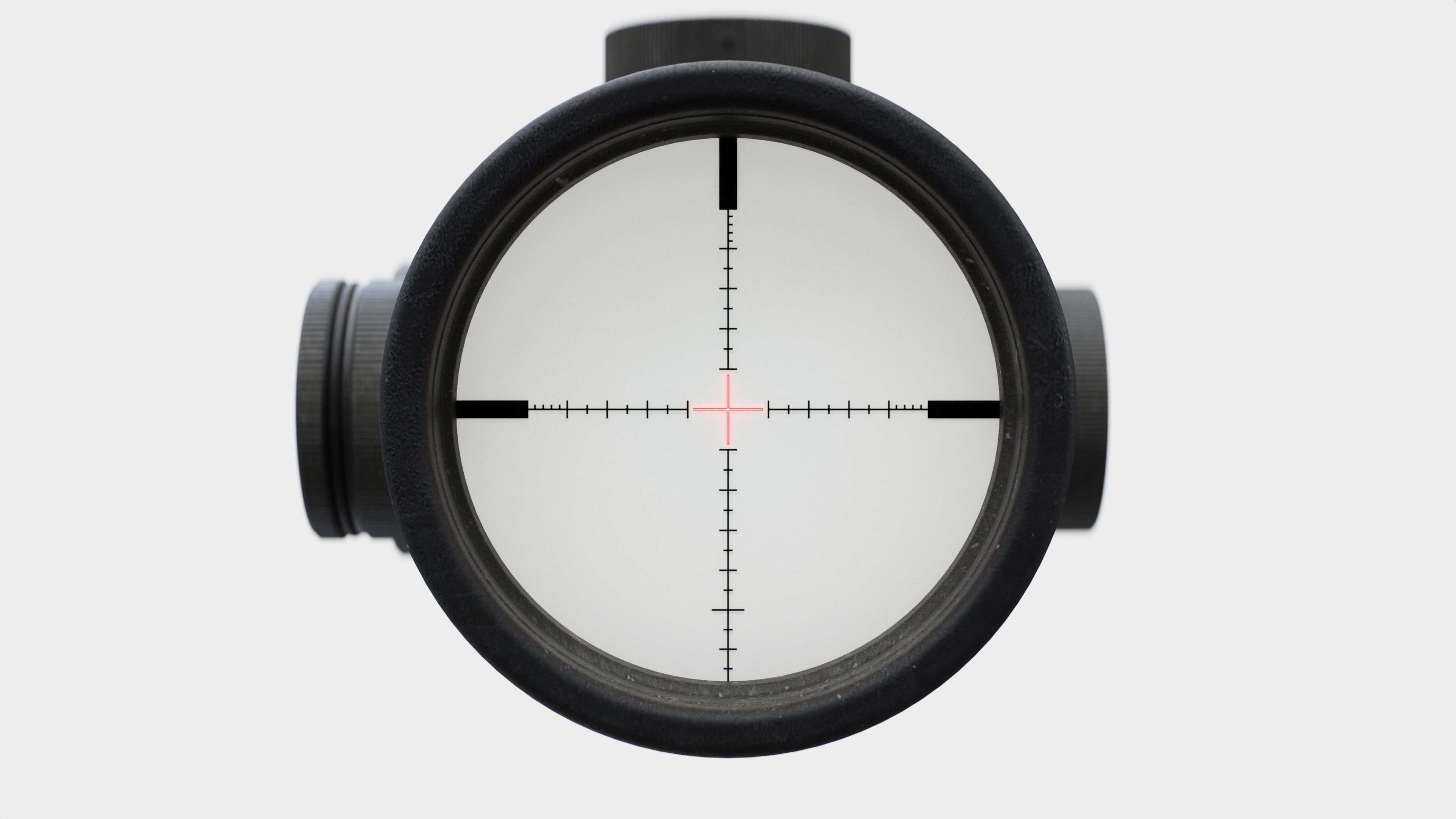 Schmidt and Bender 5-25x56 PM II Precision Rifle Scope Low-poly 3D model_9