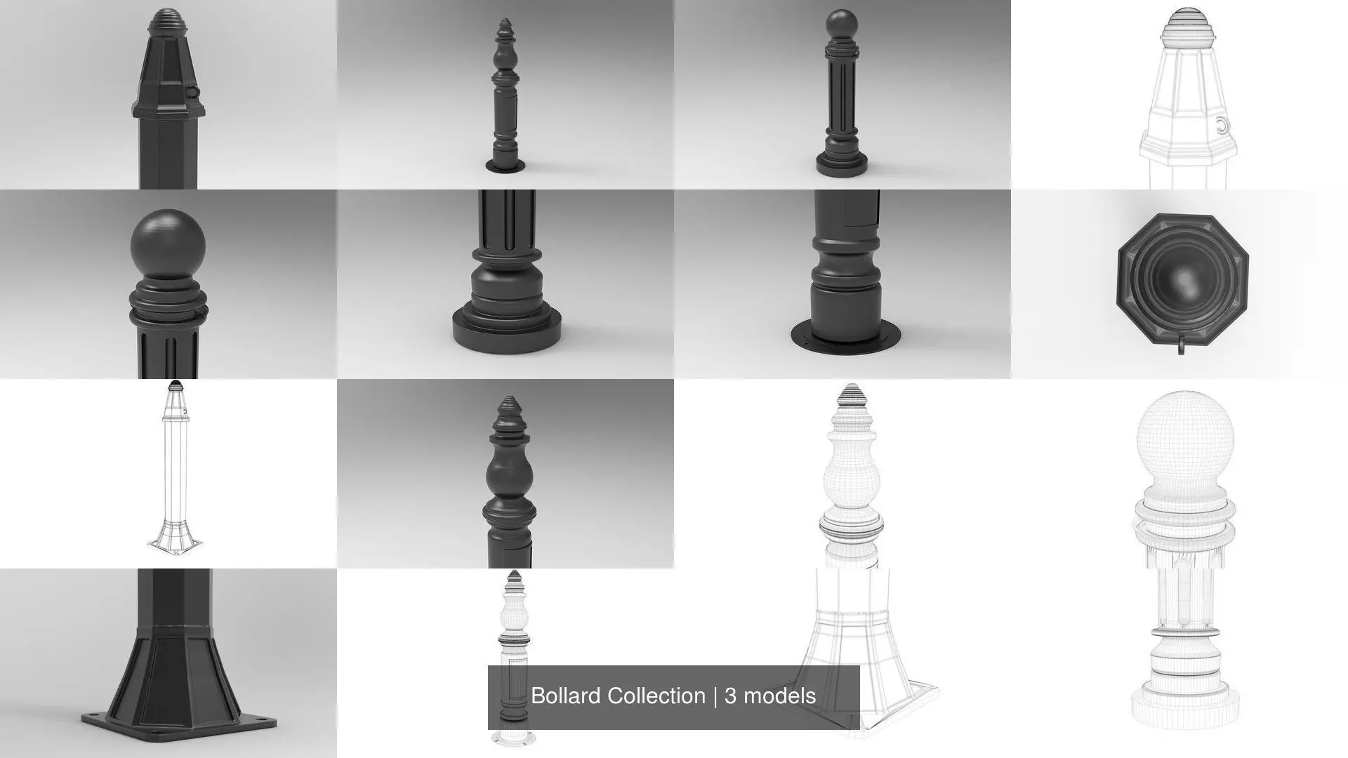 Bollard Collection gun with handle _0