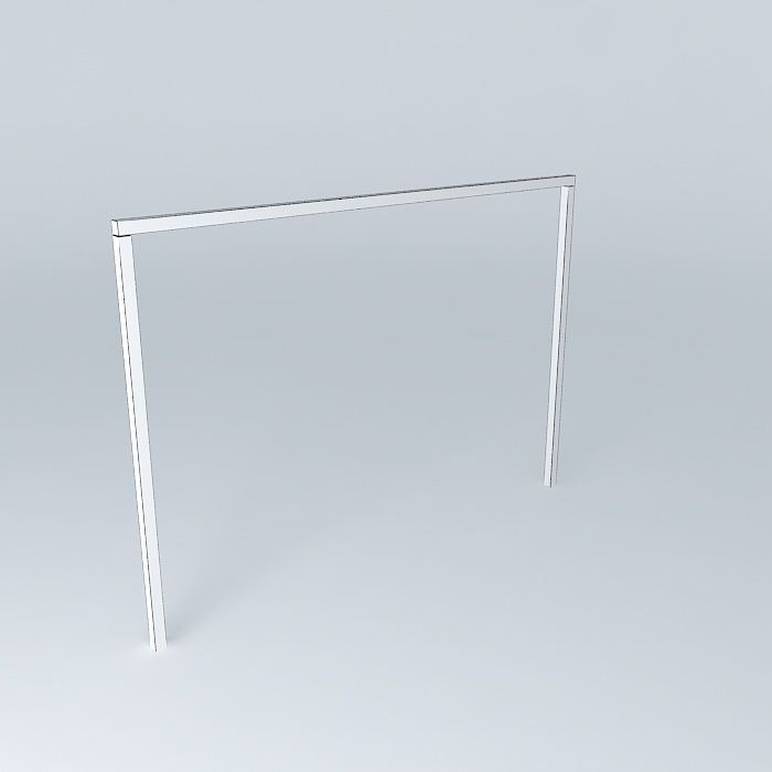 No soccer goal stand Free 3D model_4