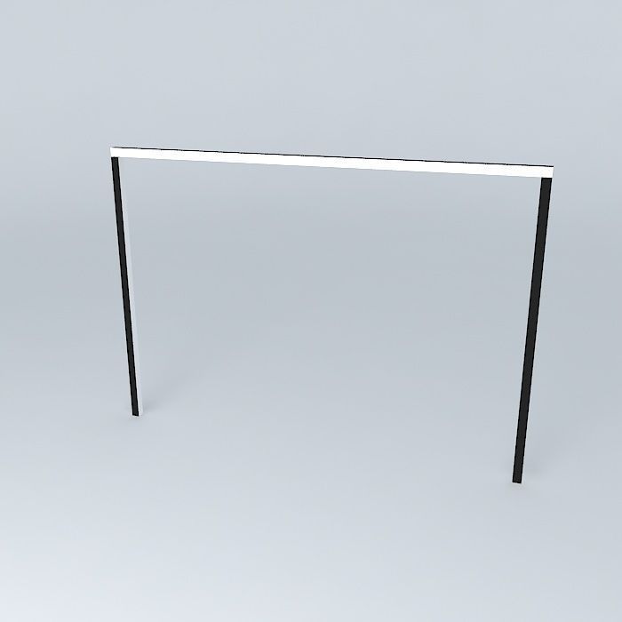 No soccer goal stand Free 3D model_1