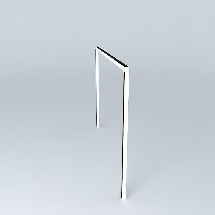 No soccer goal stand Free 3D model_2