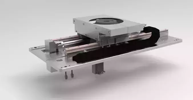 The horizontal motion and rotation integrated module 3D model