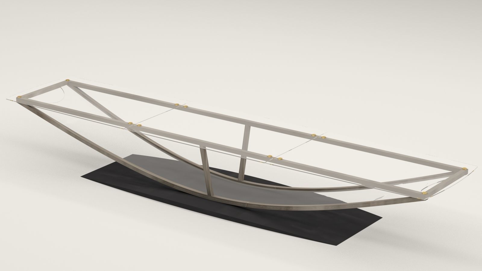 Glass Conference Table 3D model_1