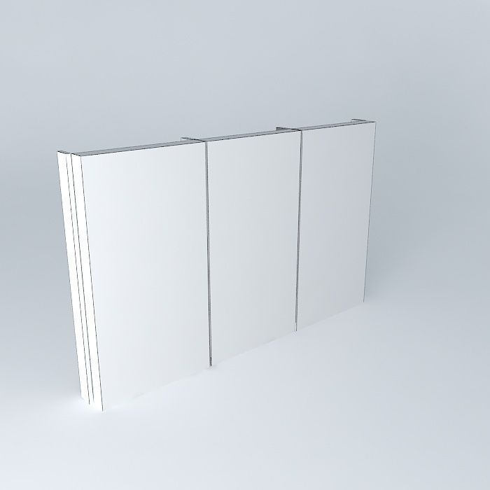 3 glass panel Free 3D model_4