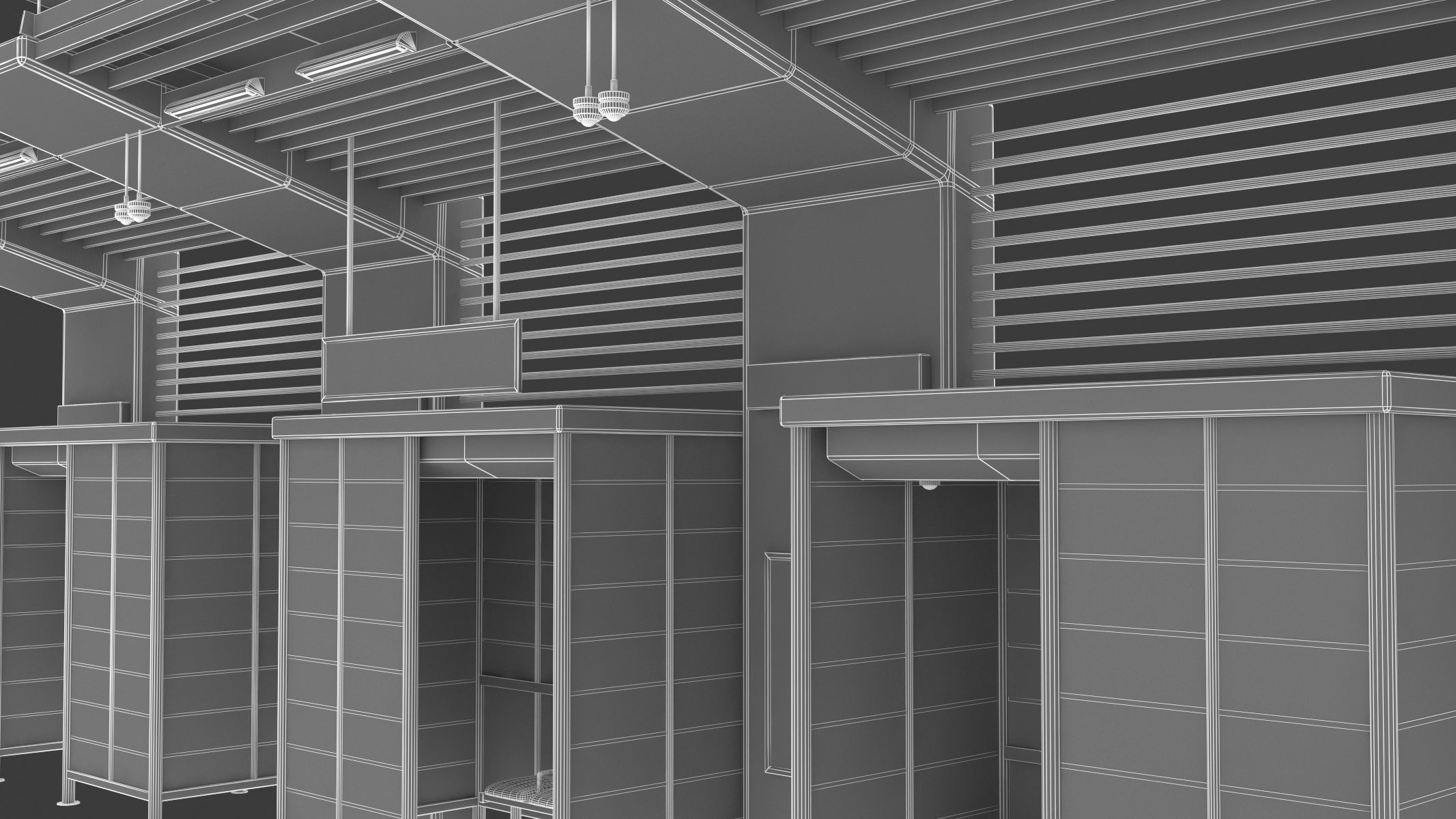 Bus Stop 10 Low-poly 3D model_16