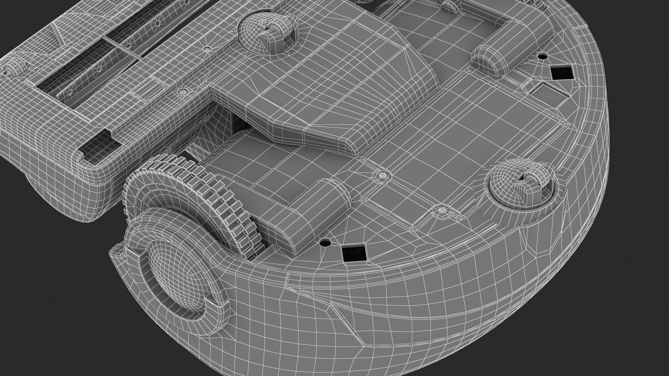 Samsung Powerbot Turbo Robot Vacuum with Remote Controller 3D model_20