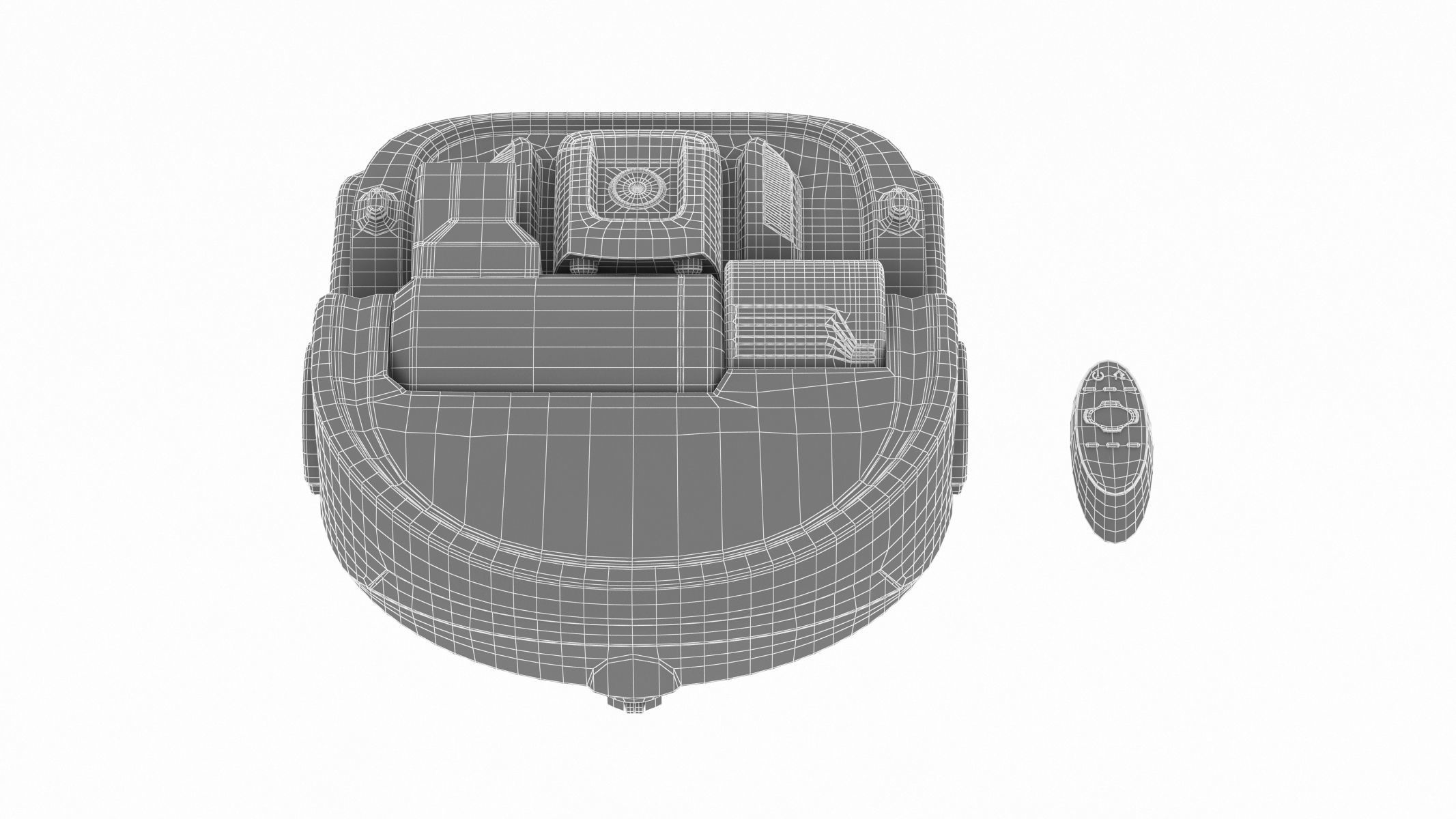 Samsung Powerbot Turbo Robot Vacuum with Remote Controller 3D model_1