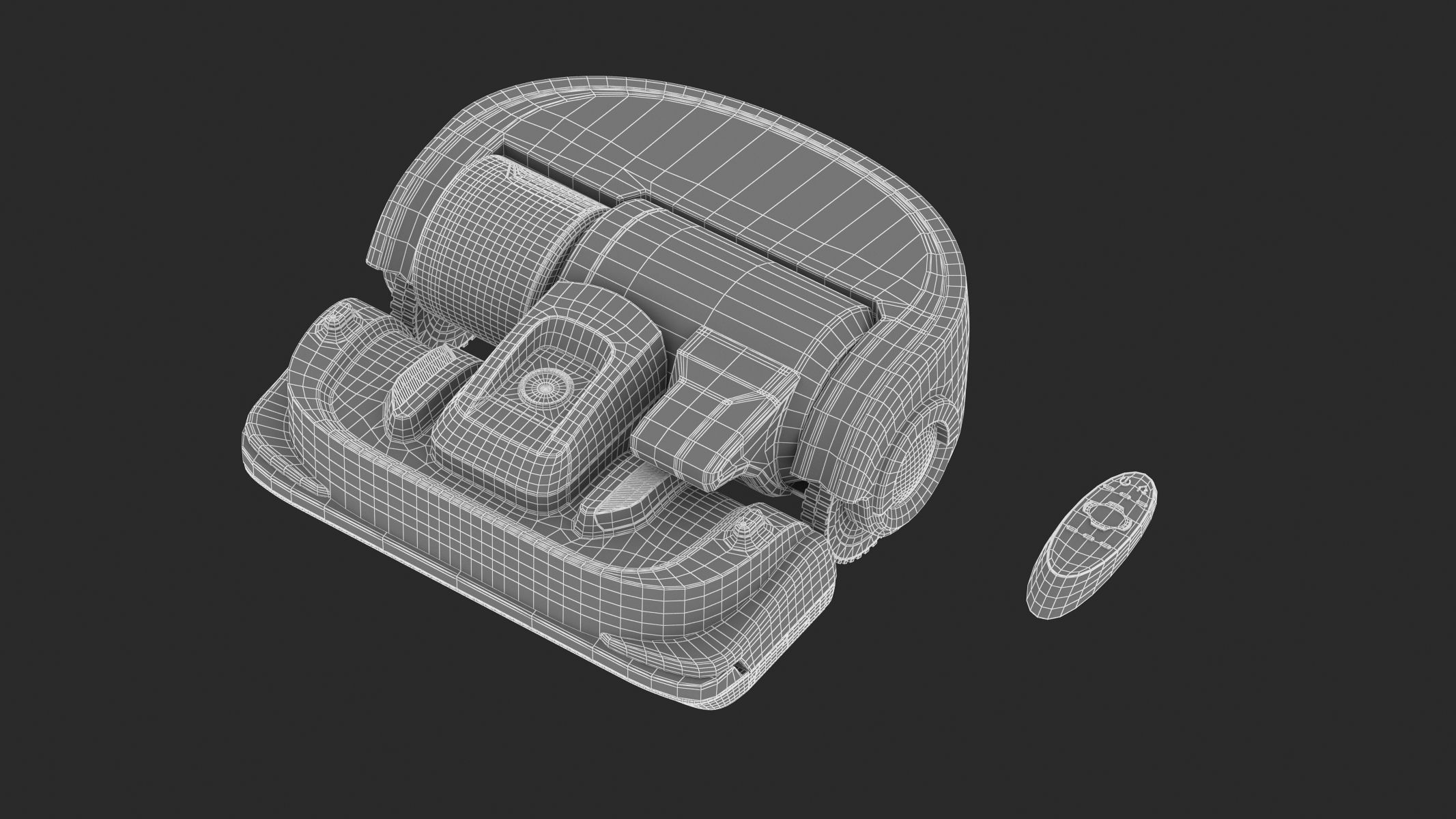 Samsung Powerbot Turbo Robot Vacuum with Remote Controller 3D model_13