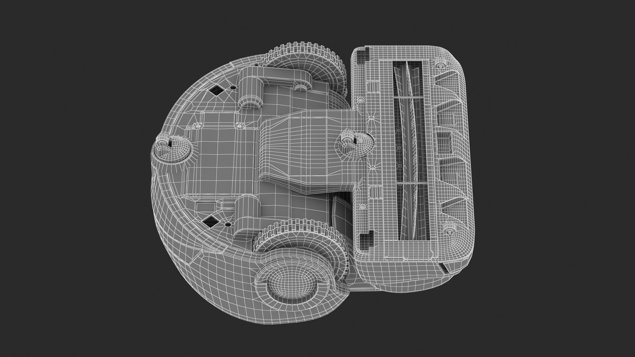 Samsung Powerbot Turbo Robot Vacuum with Remote Controller 3D model_16