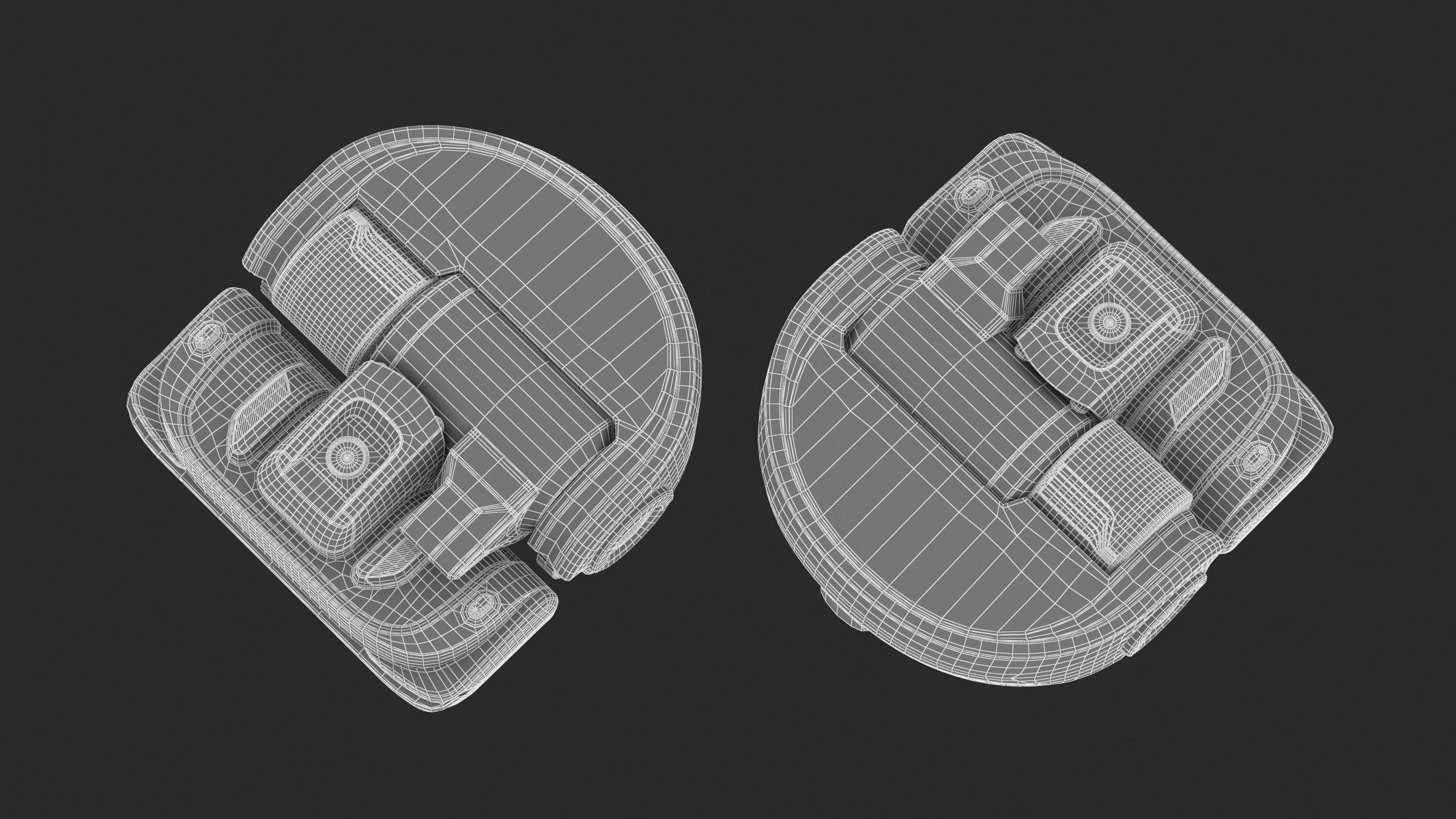 Samsung Powerbot Turbo Robot Vacuum with Remote Controller 3D model_12