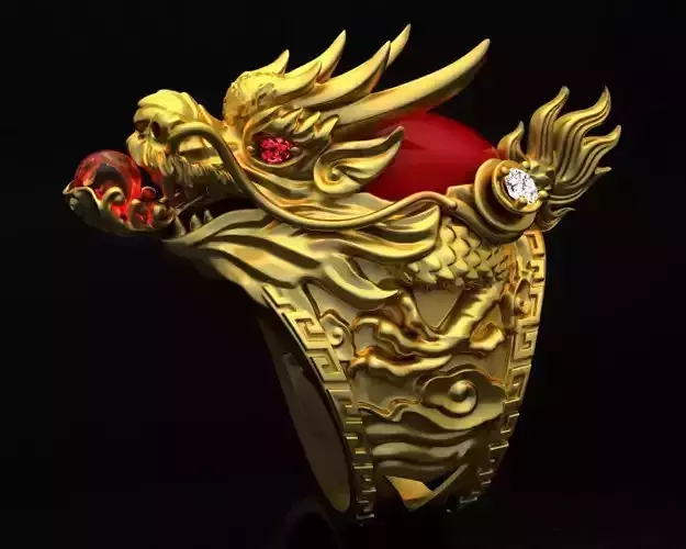 Nhan Nam Rong Kieu 1 - Dragon Men Ring Ver 1
