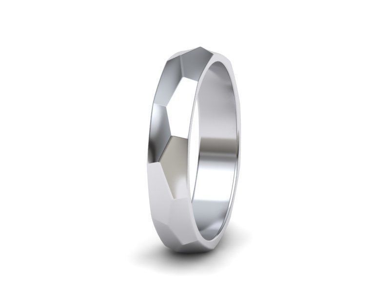 Hammered Wedding band ring 3d model  3D print model_18
