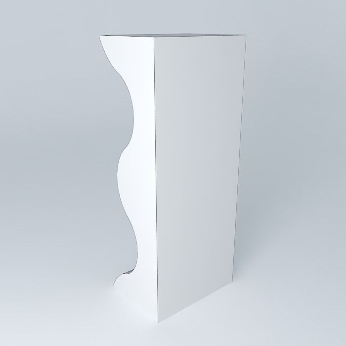 Wwave foam panel 1 Free 3D model_4