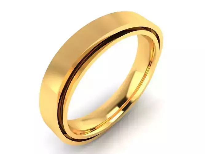 Women Band Ring 3dm render detail