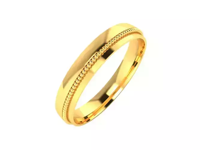 Women Band Ring 3dm render detail