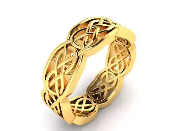 Women Band Ring 3dm render detail