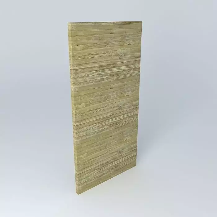 4 x 8 wood wooden plank Free 3D model