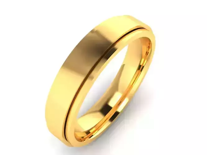 Women Band Ring 3dm render detail