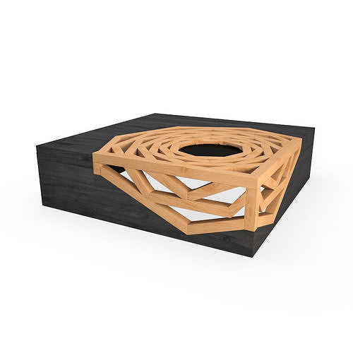Vito Hanako Coffee Table Geo 3D model