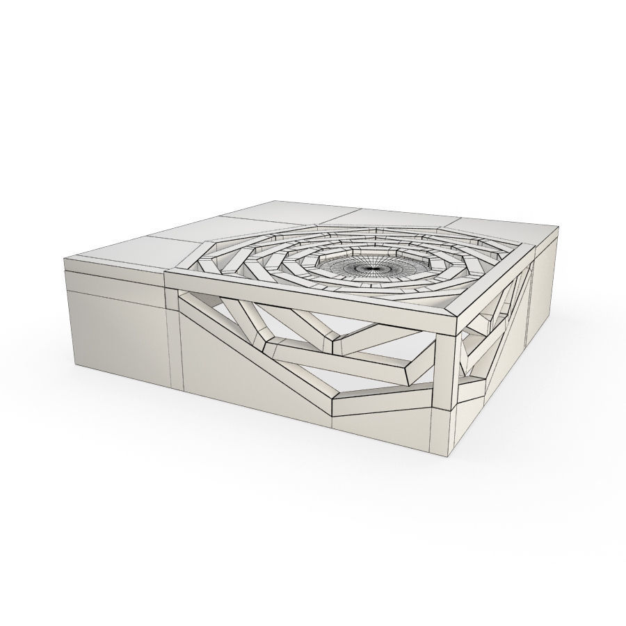 Vito Hanako Coffee Table Geo 3D model_1