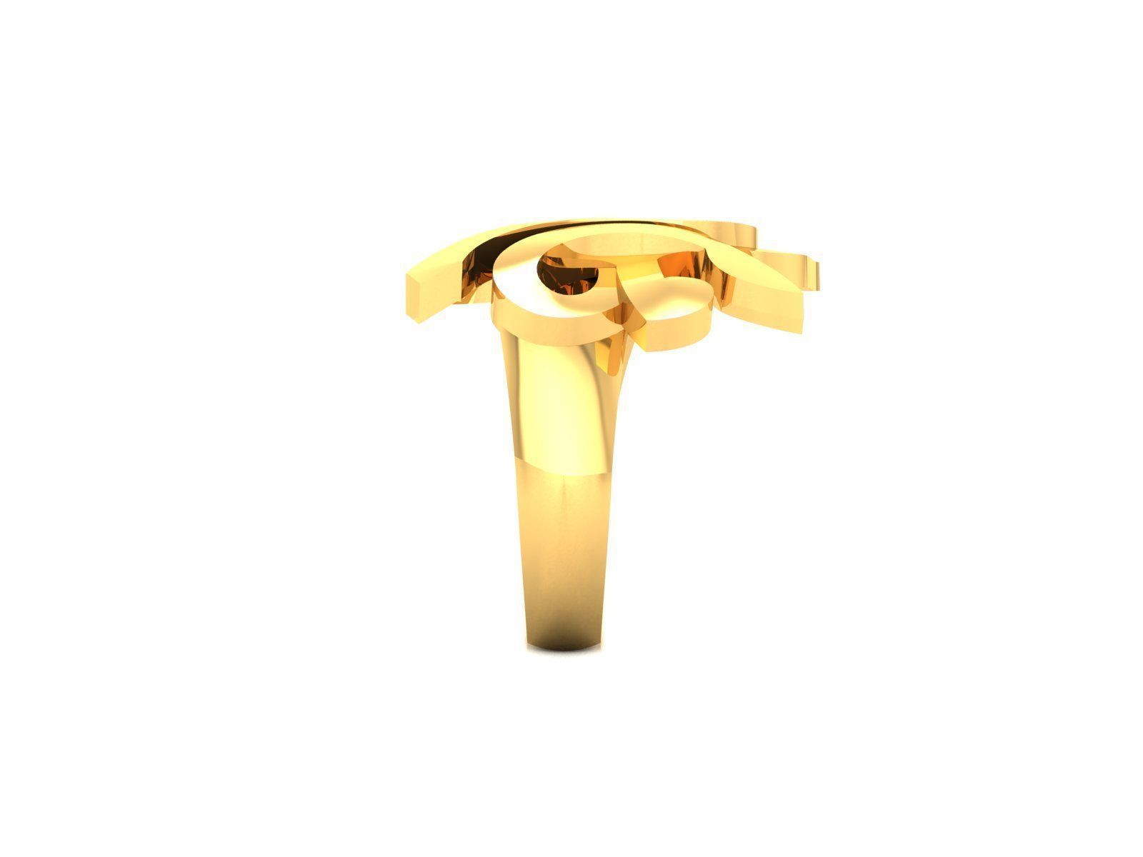 Women Ring 3dm render detail 3D print model_4