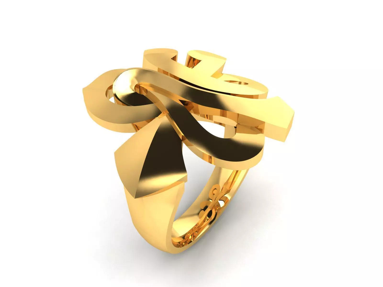 Women Ring 3dm render detail 3D print model_0