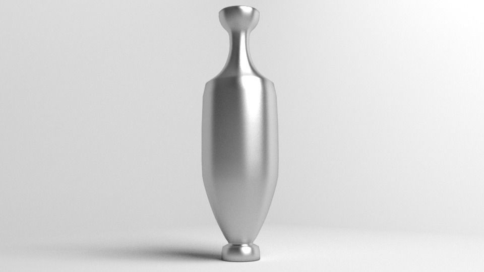 Metalic Vase 3D model_2