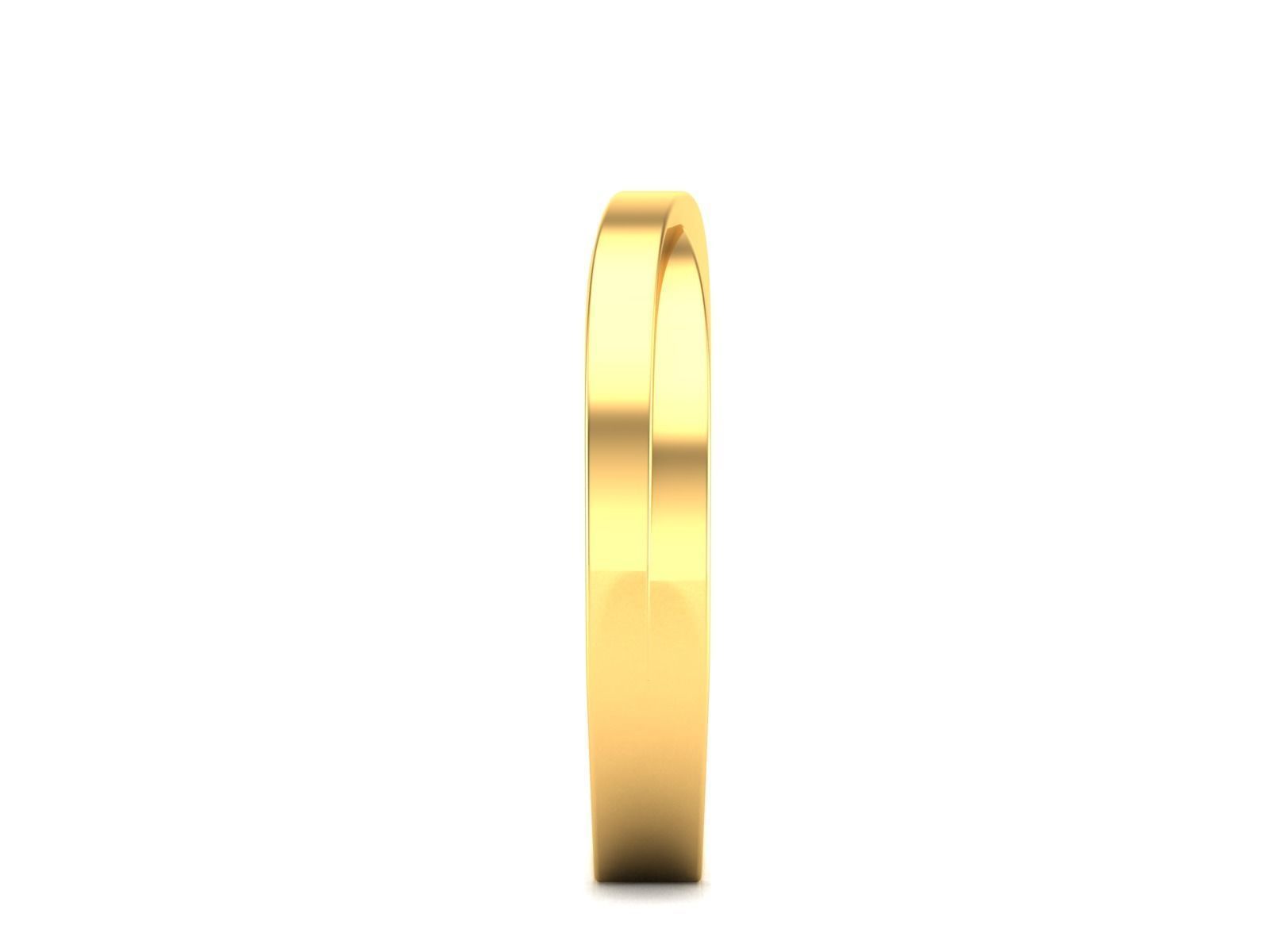 Women Band Ring 3dm render detail 3D print model_6