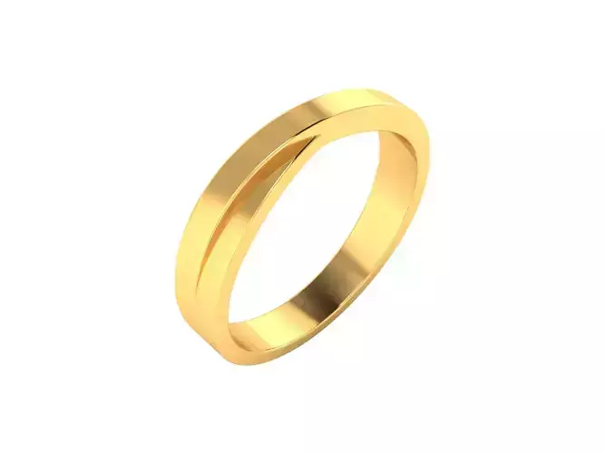 Women Band Ring 3dm render detail