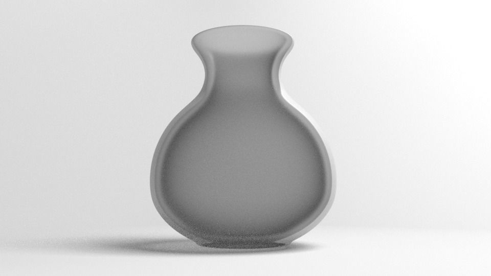 Oval Vase 3D model_2