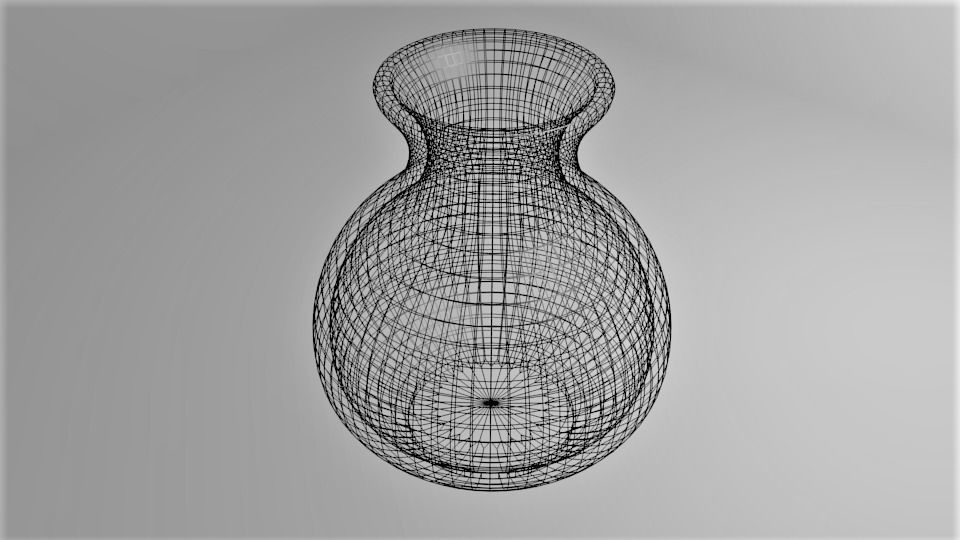 Oval Vase 3D model_4
