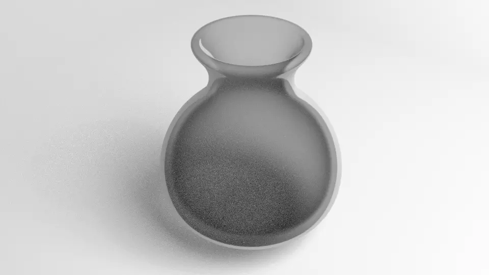 Oval Vase 3D model_0