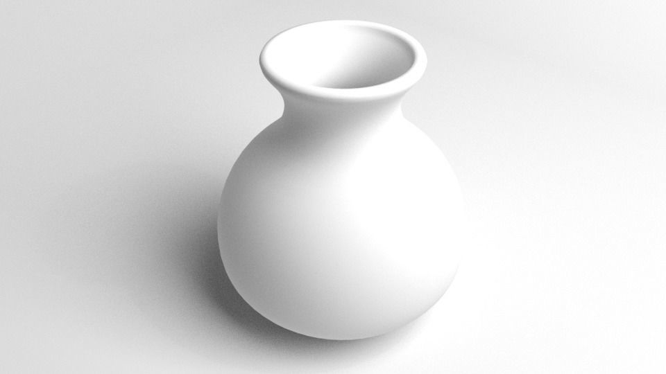 Oval Vase 3D model_3