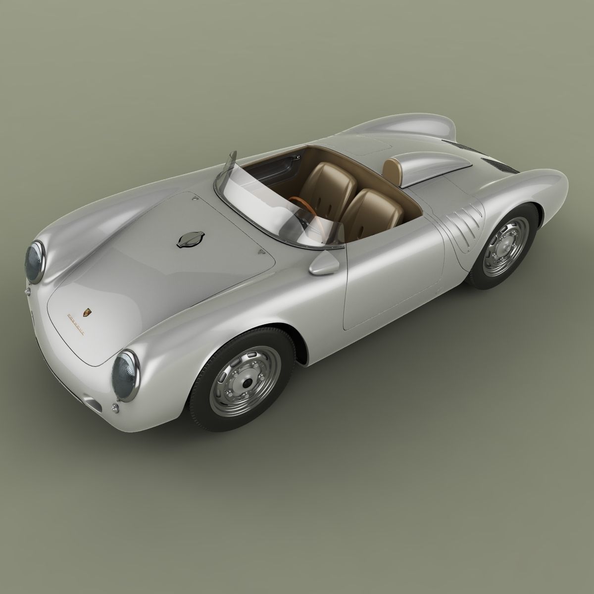Porsche 550 A Spyder 3D model_5