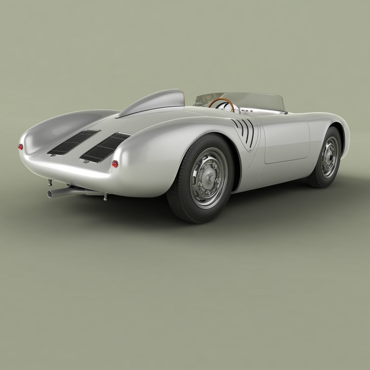 Porsche 550 A Spyder 3D model_2
