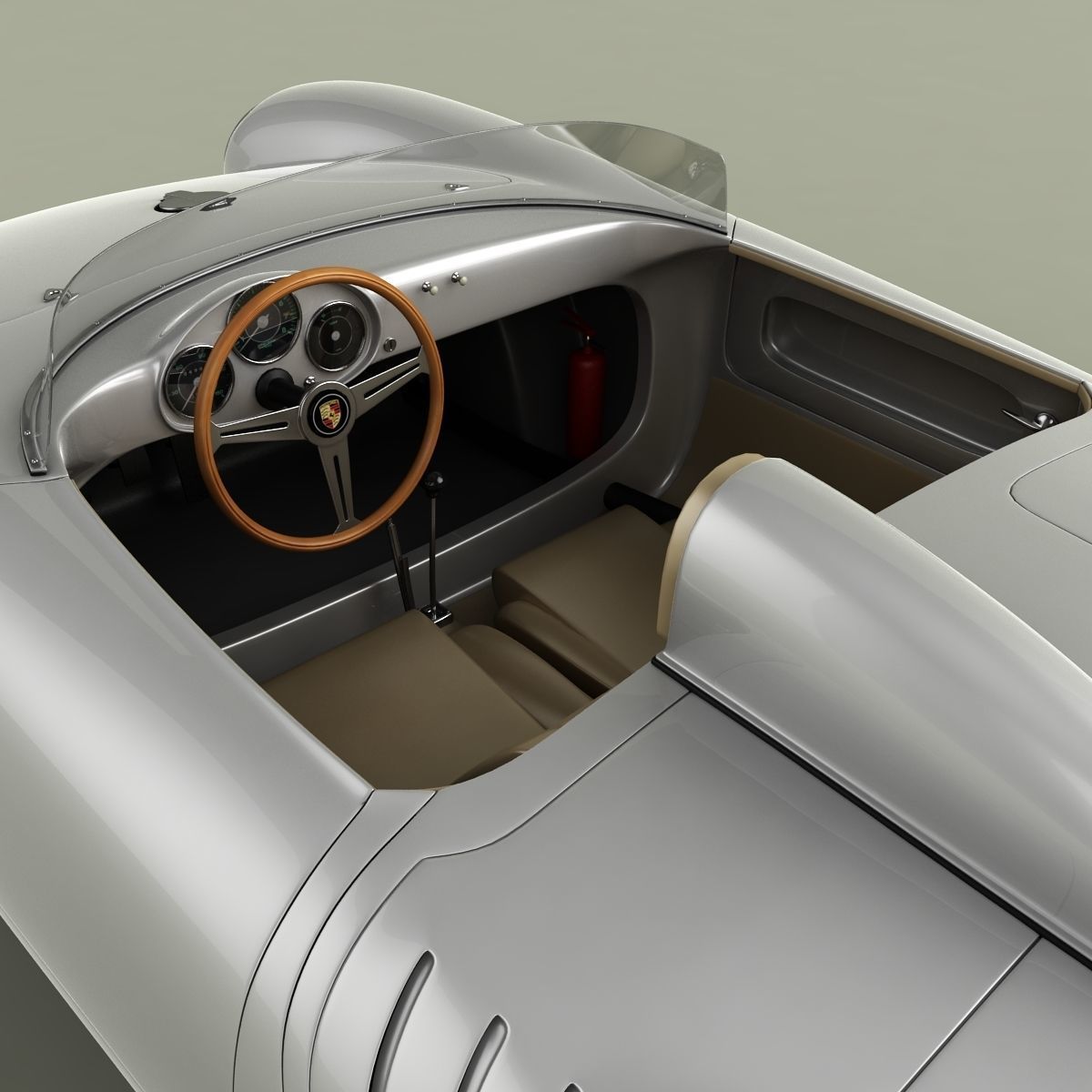 Porsche 550 A Spyder 3D model_8
